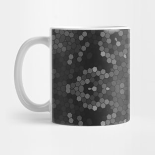 Gray Pixel Wallpaper Mandala Floral Mug